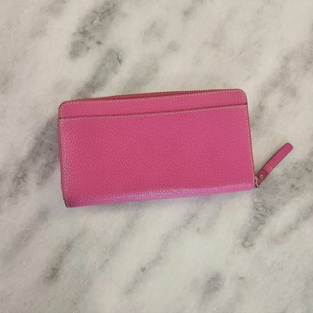 Kate Spade - Neda Wellesley Pink Zip-Around Wallet